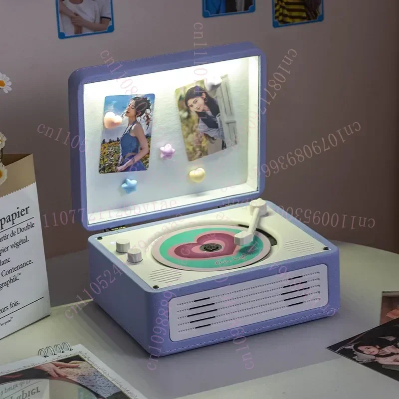Bluetooth CD Player with Record Player, Retro All-in-One Music System for Home Audio & Decor