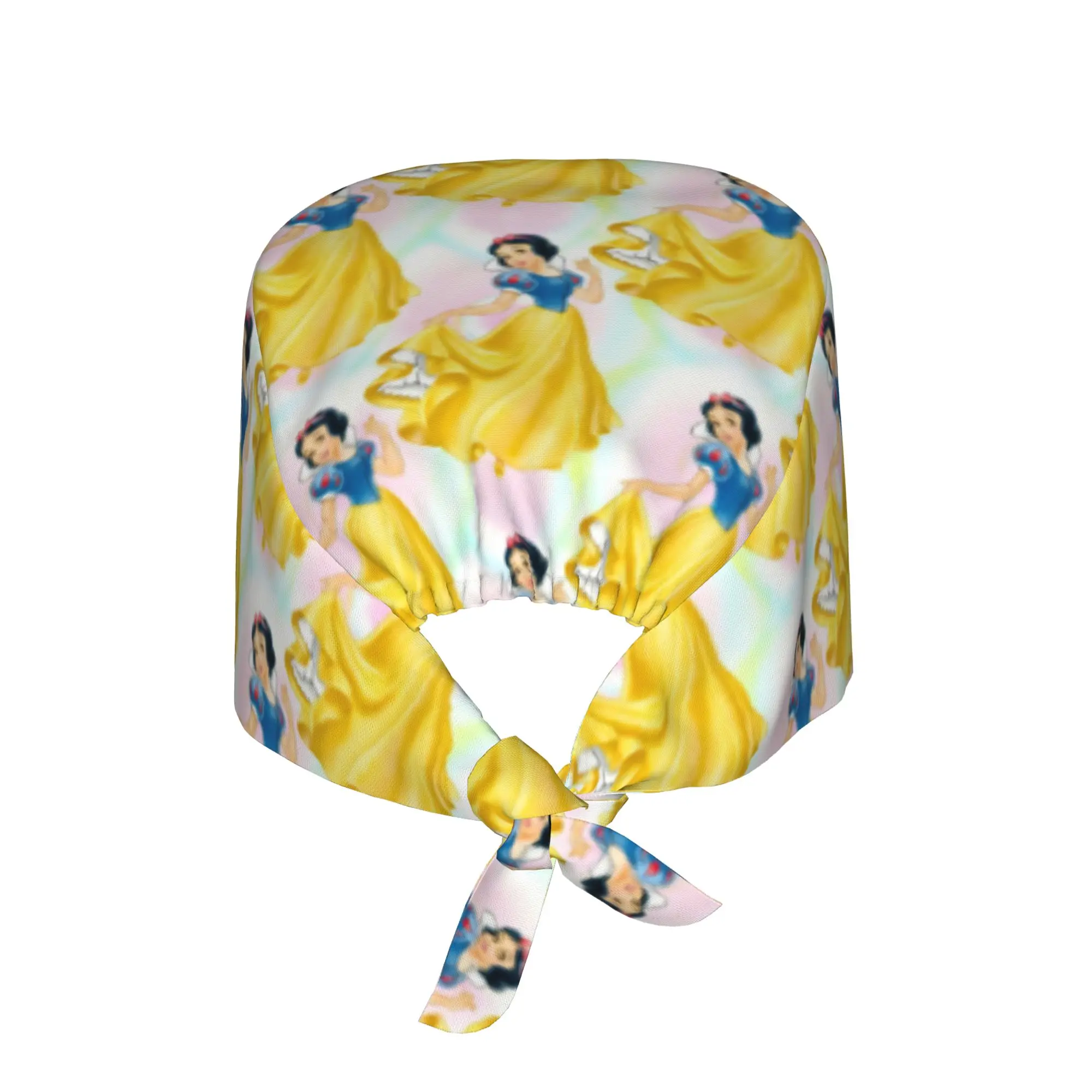 Custom Seven Dwarfs Anime Scrubs Cap Surgical Hats Women Men Cartoon Operating Room Cap Nursing Cap Lab Works Hat
