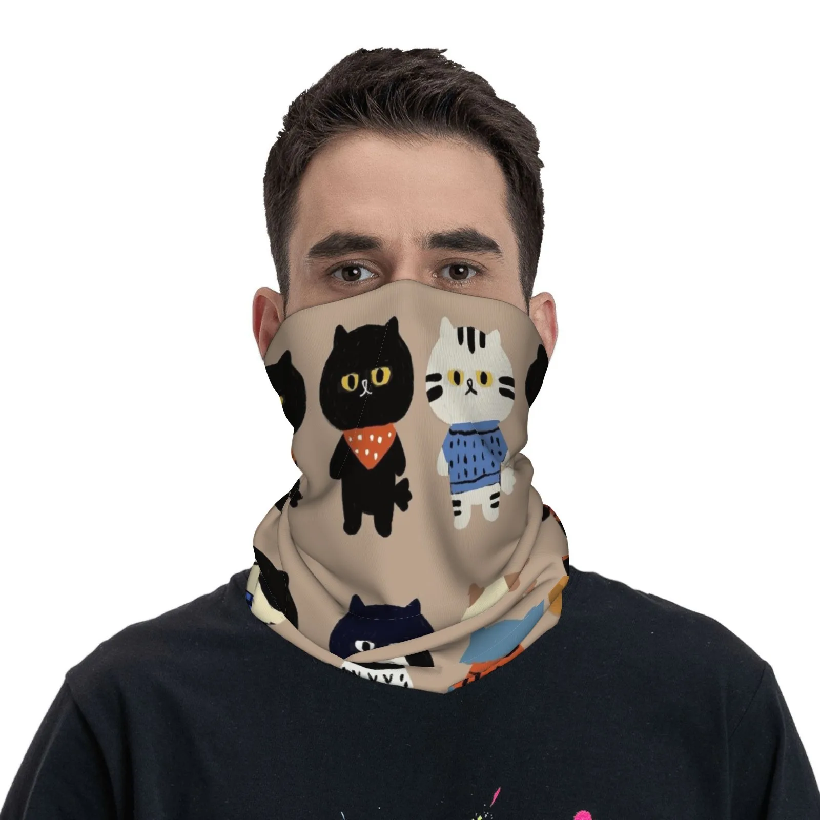 

Cute Multi - Cat Patterns Unisex Neck Gaiter – Soft, Breathable, UV - Protected – Ideal for Cycling, Hiking & Outdoor Activities