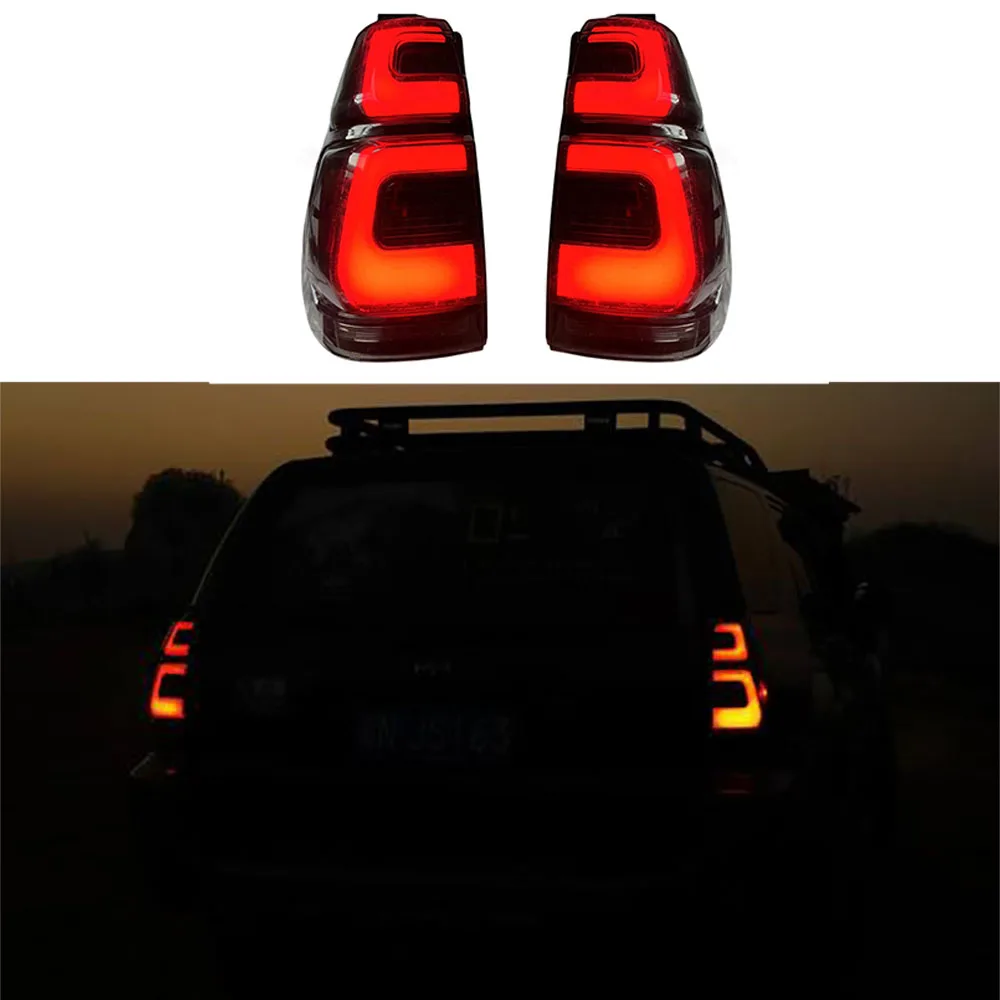 Car LED Taillight Tail Light For Toyota 4 Runner 2003-2009  Rear Running Lamp + Brake + Reverse Light + Dynamic Turn Signal