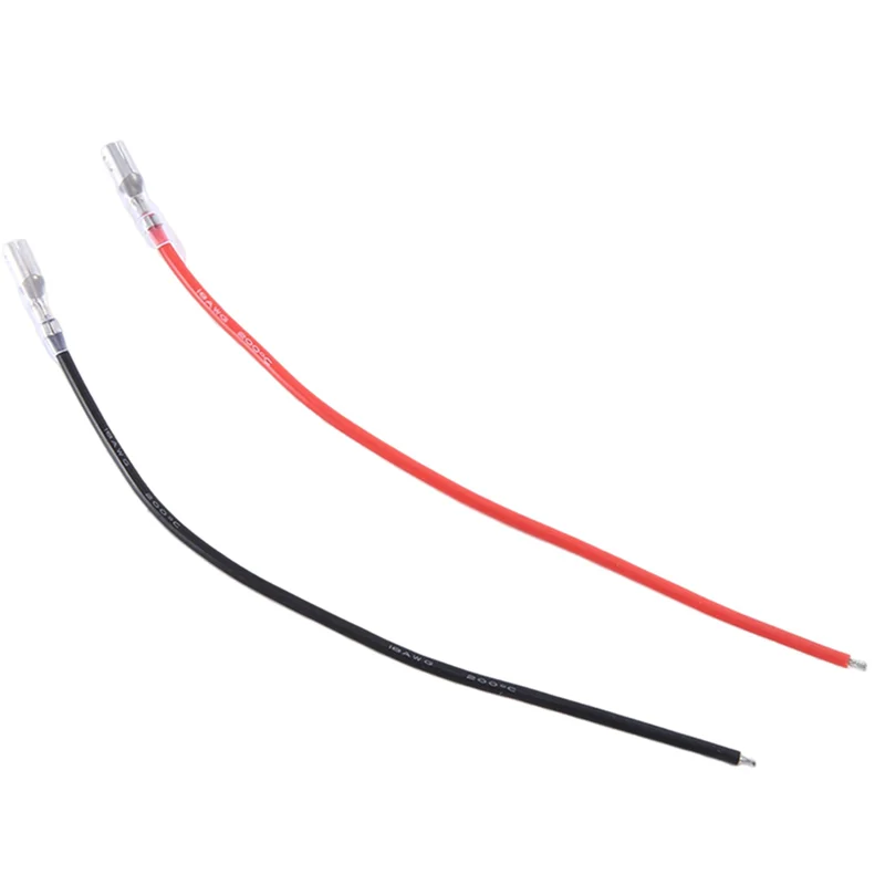 

20 PCS 16AWG Silicone Wire 4.0Mm Bullet Male & Female Plug For WPL MN SCX10 TRX4 RC Car 370/540/775 Brushed Motor ESC Durable-[A