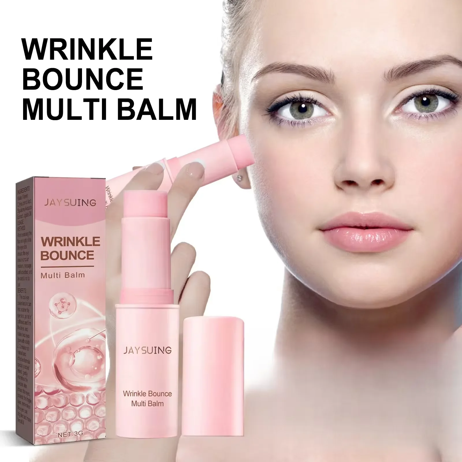 Collagen Multi Balm Stick Wrinkle Bounce Anti-Wrinkle Moisturizing Multi Balm Brighten Dull Skin Tone Cream Korean Cosmetics