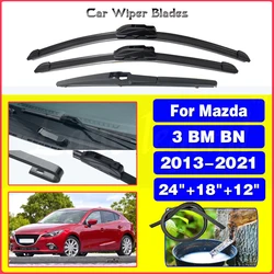 Wiper Front Rear Wiper Blades For Mazda 3 BM BN 2013 - 2021 Windshield Windscreen Window Rain Brushes 2018 2019 2020 24