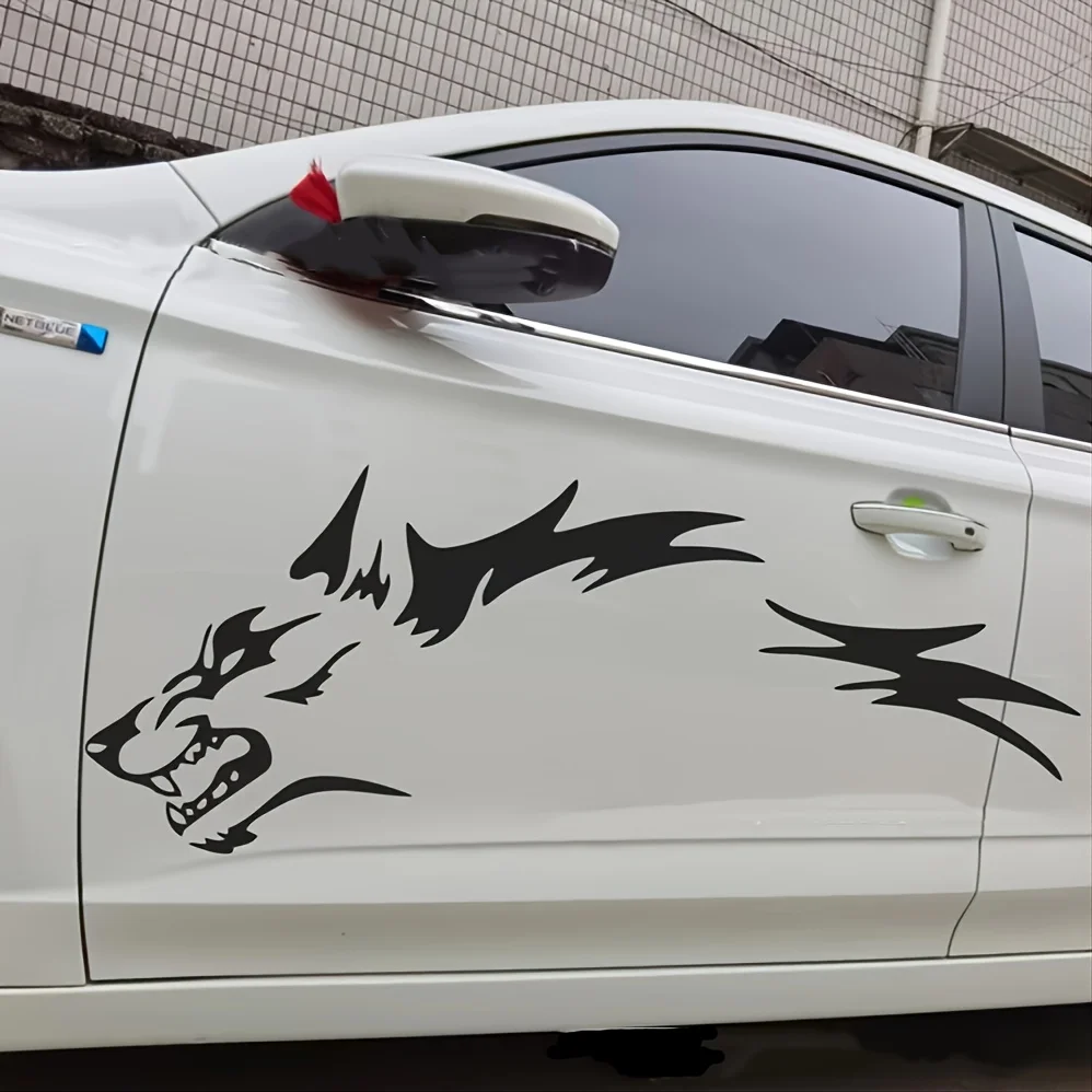 Wilderness Wolf Car Stickers - Waterproof Scratch Resistant Vinyl Decals for Car/Truck/SUV - Rugged Auto Decor