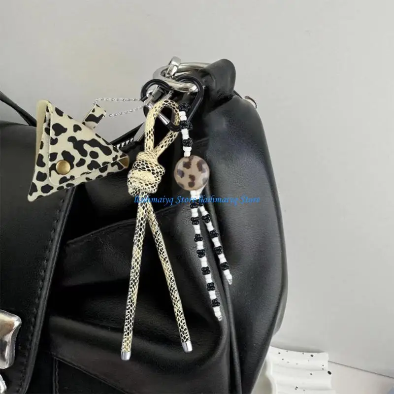 

573B Braided Rope Keychain Bag Charms Purse Handbag Bag Accessories Backpack Pendant Charm Car Keychain Hanging Ornaments