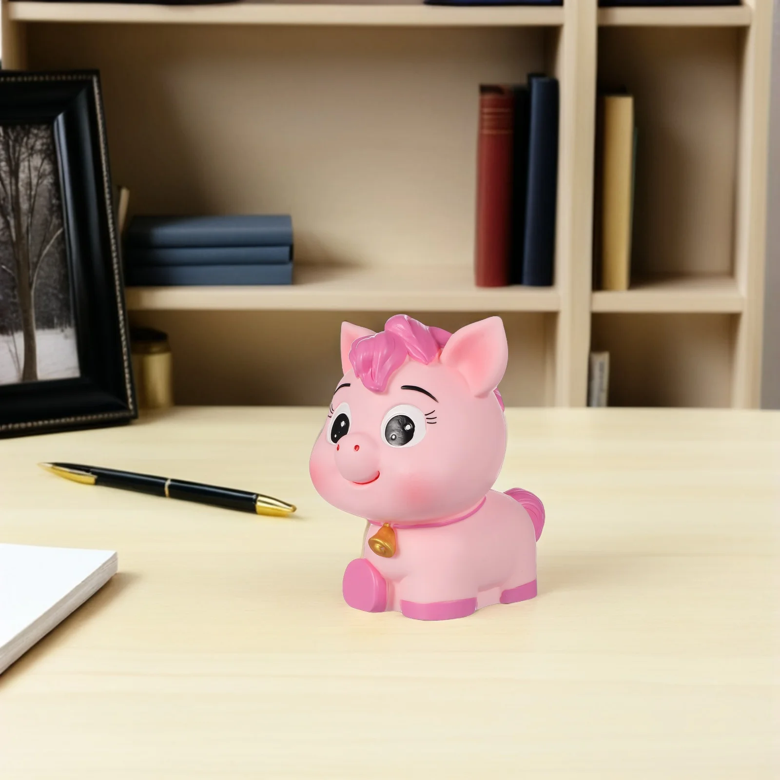 

Horse Theme Savings Box for Kids Strong PVC Money Container Cute Animal Bank for Boys Girls Desktop Decoration