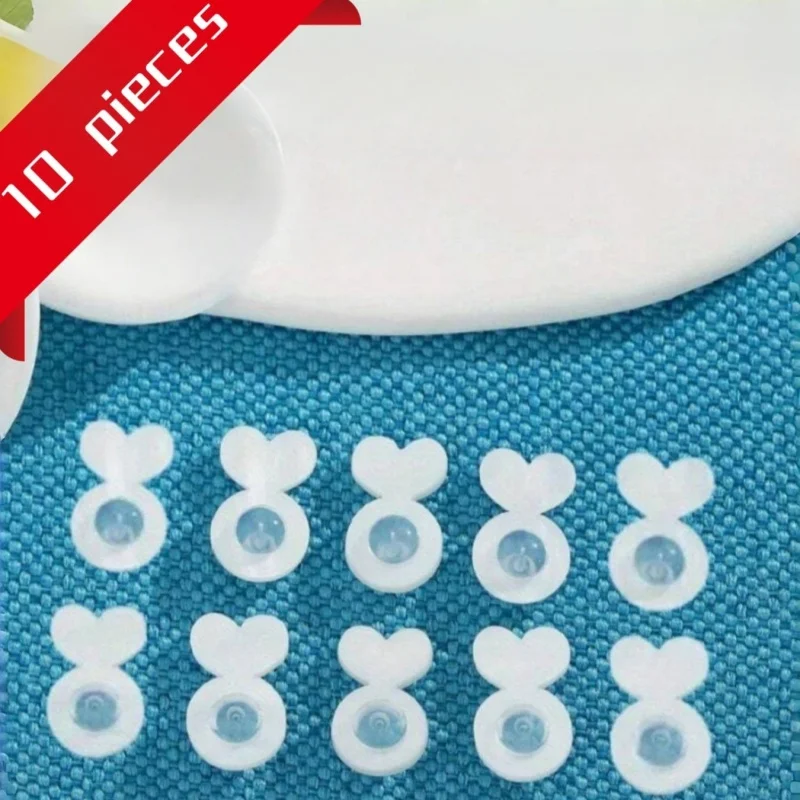 10pieces of silicone ear plugs suitable for heavy earring travel portable boxes, invisible support pad lifts suitable for earr