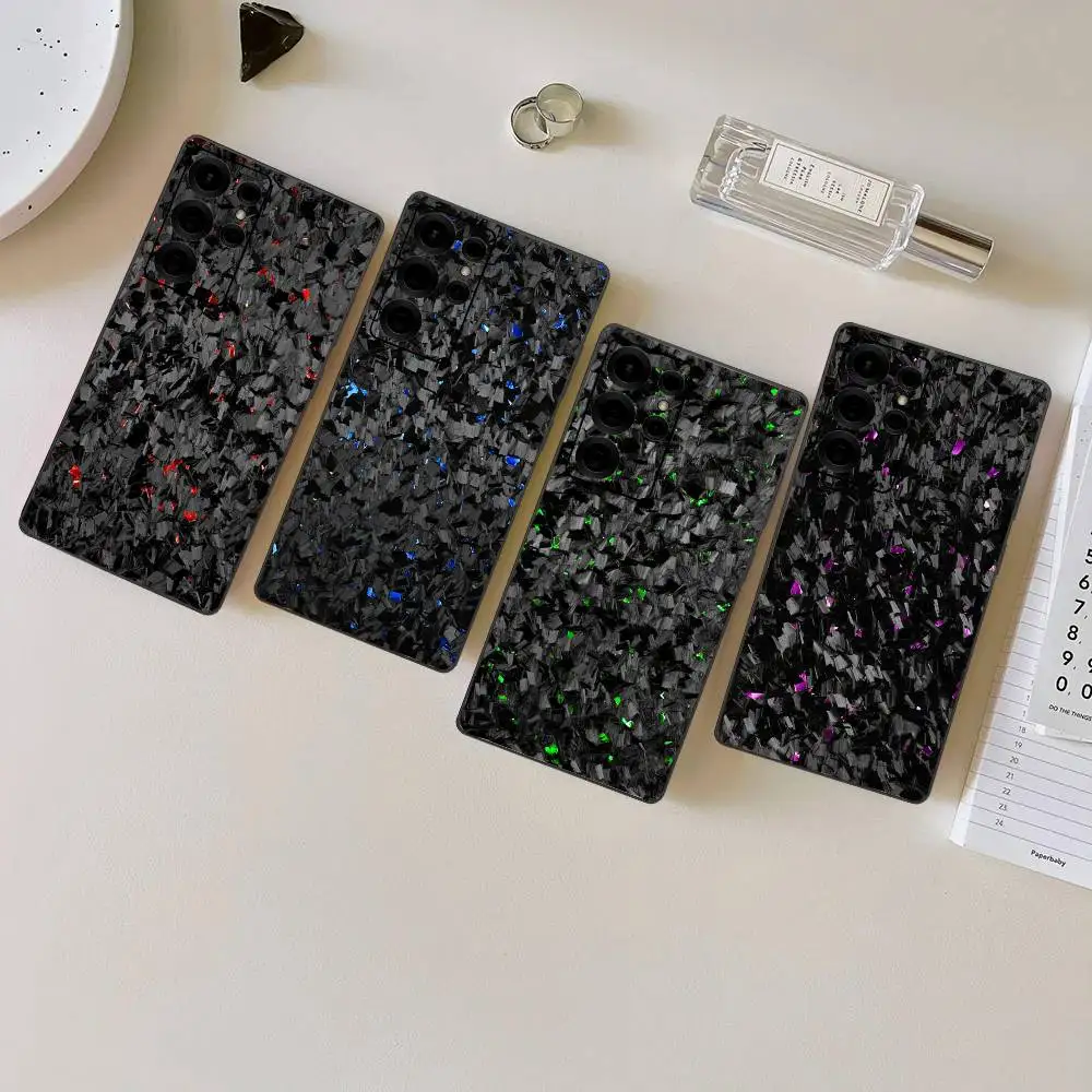 Carbon Fiber Phone Case For Samsung S 24 Fe 25 Ultra Plus 20 Lite 21 30 22 23 24 22 Ultra 5G Fundas