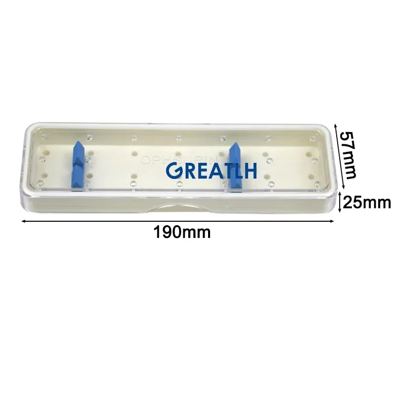 Greatlh Eye Instrument Achter Connector Recht Gebogen Micro-Tang Schaar Fijn Hoofd Autoclavable Oftalmisch Instrument