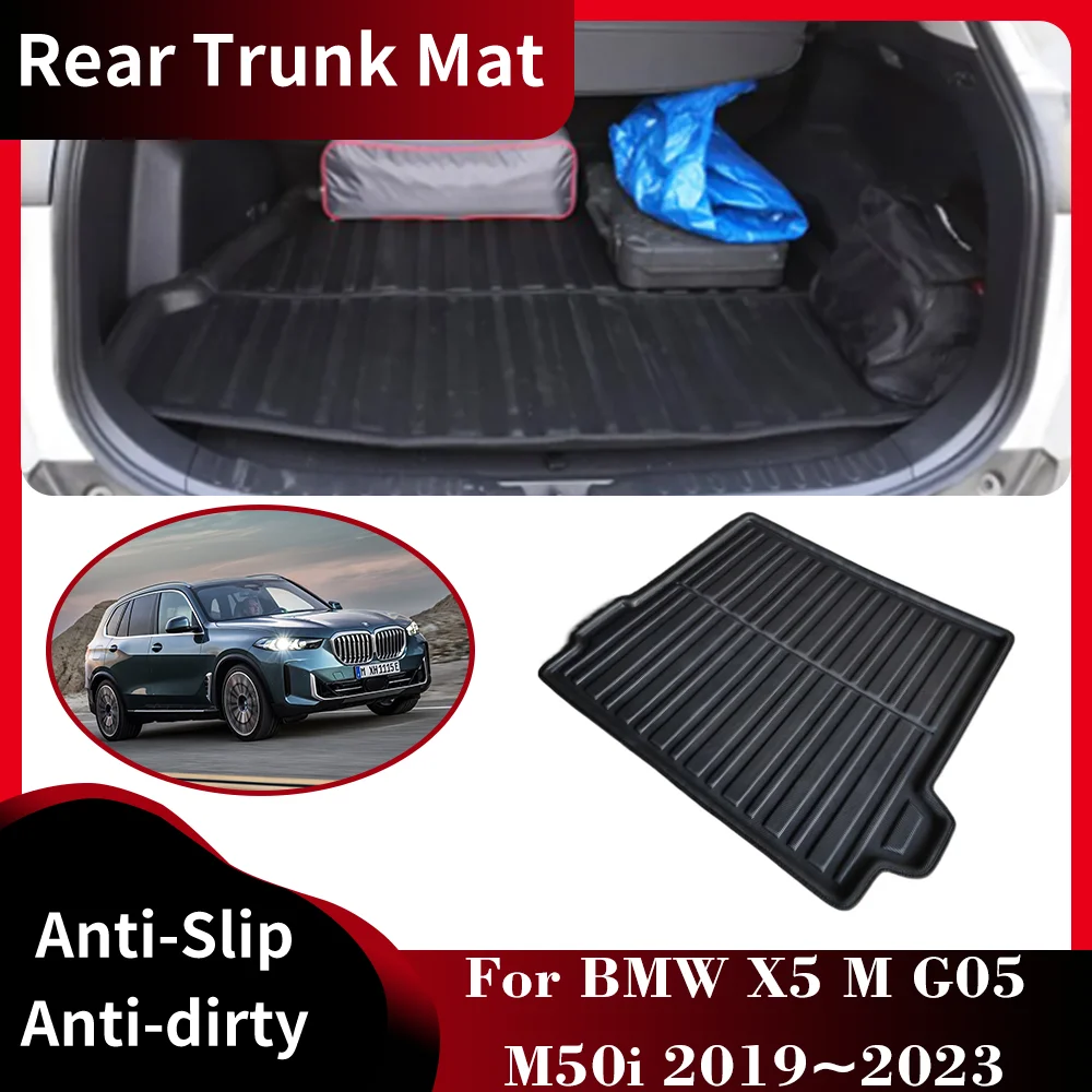 

Rear Trunk Mat For BMW X5 M Sport G05 G18 M50d M50i 2019~2023 2020 2021 Custom Luggage Liner Tray Pad Boot Carg Cover Accessorie