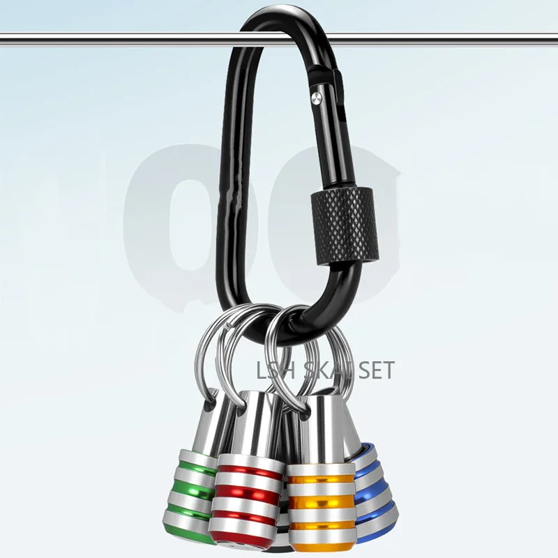 Portable Bit Holder 1/4 Inch Hex Shank Screwdriver Holder Extension Bar Keychain Screw Adapter Drill Change Drill Bits Holder