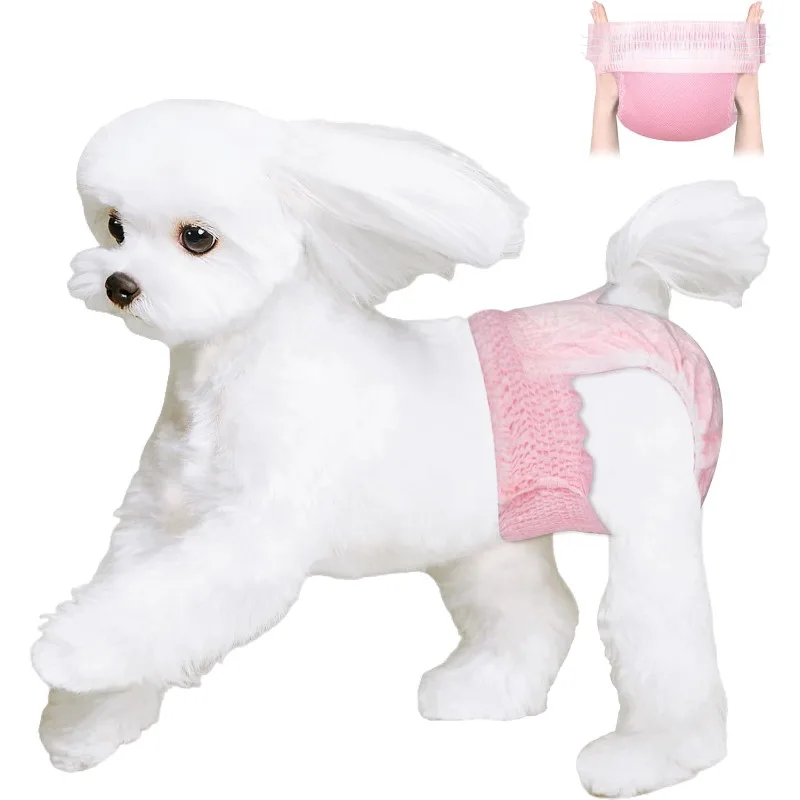 

Одноразовые подгузники для собак, женские, Just Pull It Up, подгузники для собак, сильная впитывающая способность | Герметичный, для дел