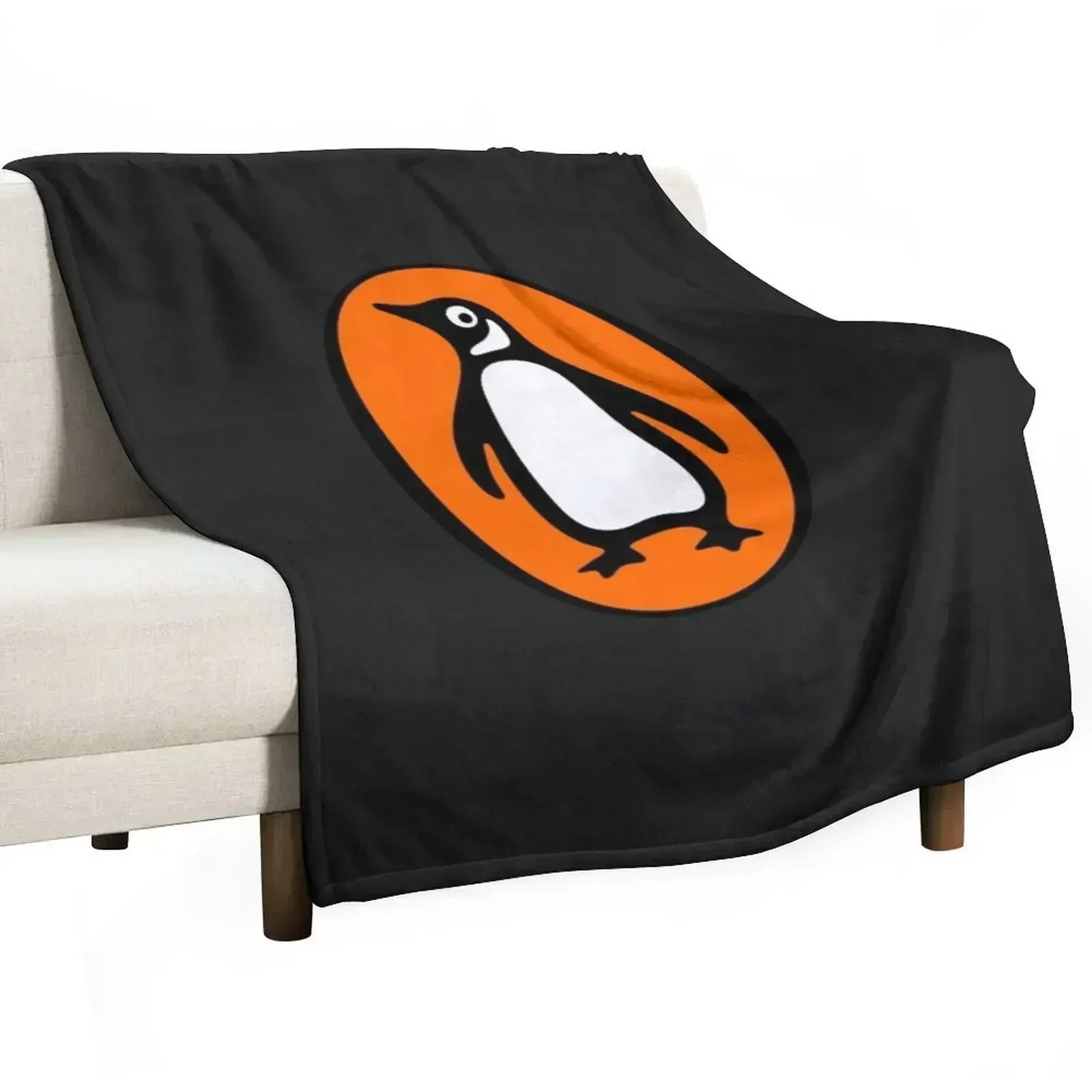 Penguin Books Sticker Throw Blanket Cozy Light Blanket for Travel Camping Picnic
