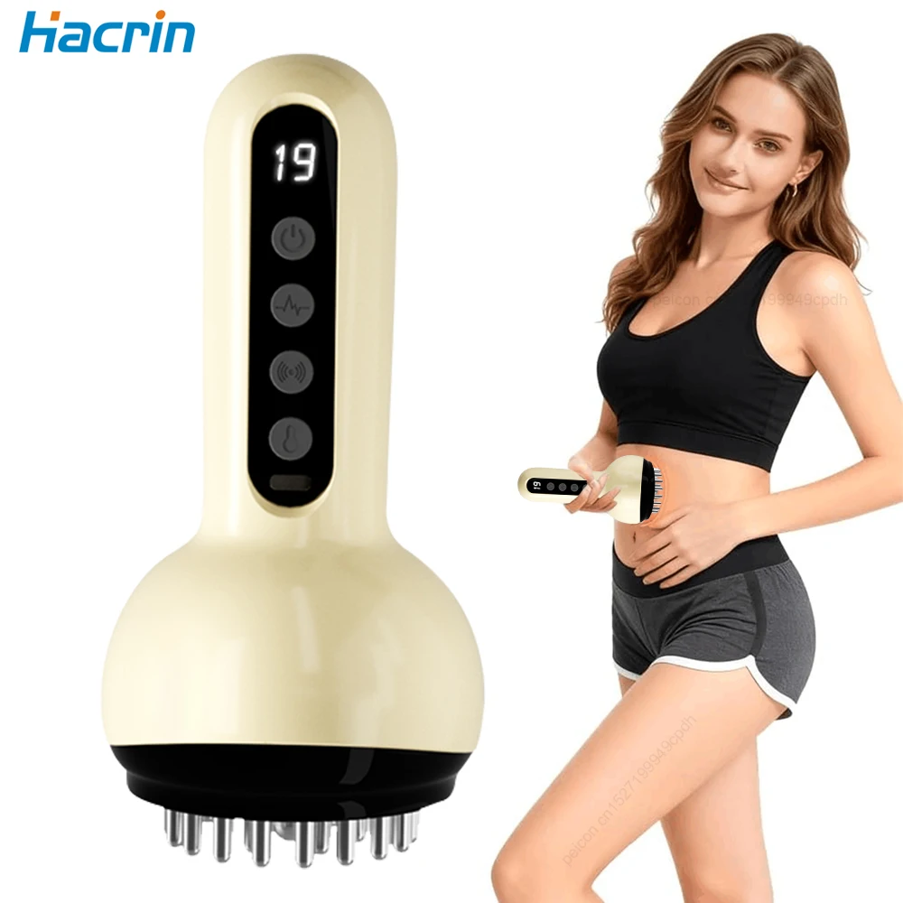 

Electric Meridian Brush USB Rechargeable Ergonomic Design Cordless for Full Body Relaxation Abdominal Massage Muscle Relaxation
