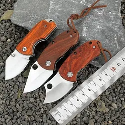 Portable multi-functional outdoor mini folding knife CR13 exquisite keychain unboxing knife DK30