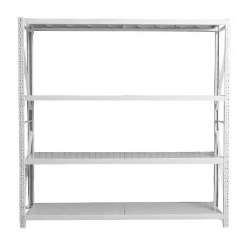 Uni-Silent 4-Shelf Metal Storage Shelves Units Stacking Racks Shelves For Retail Stores Garages And Factory HJQ-105