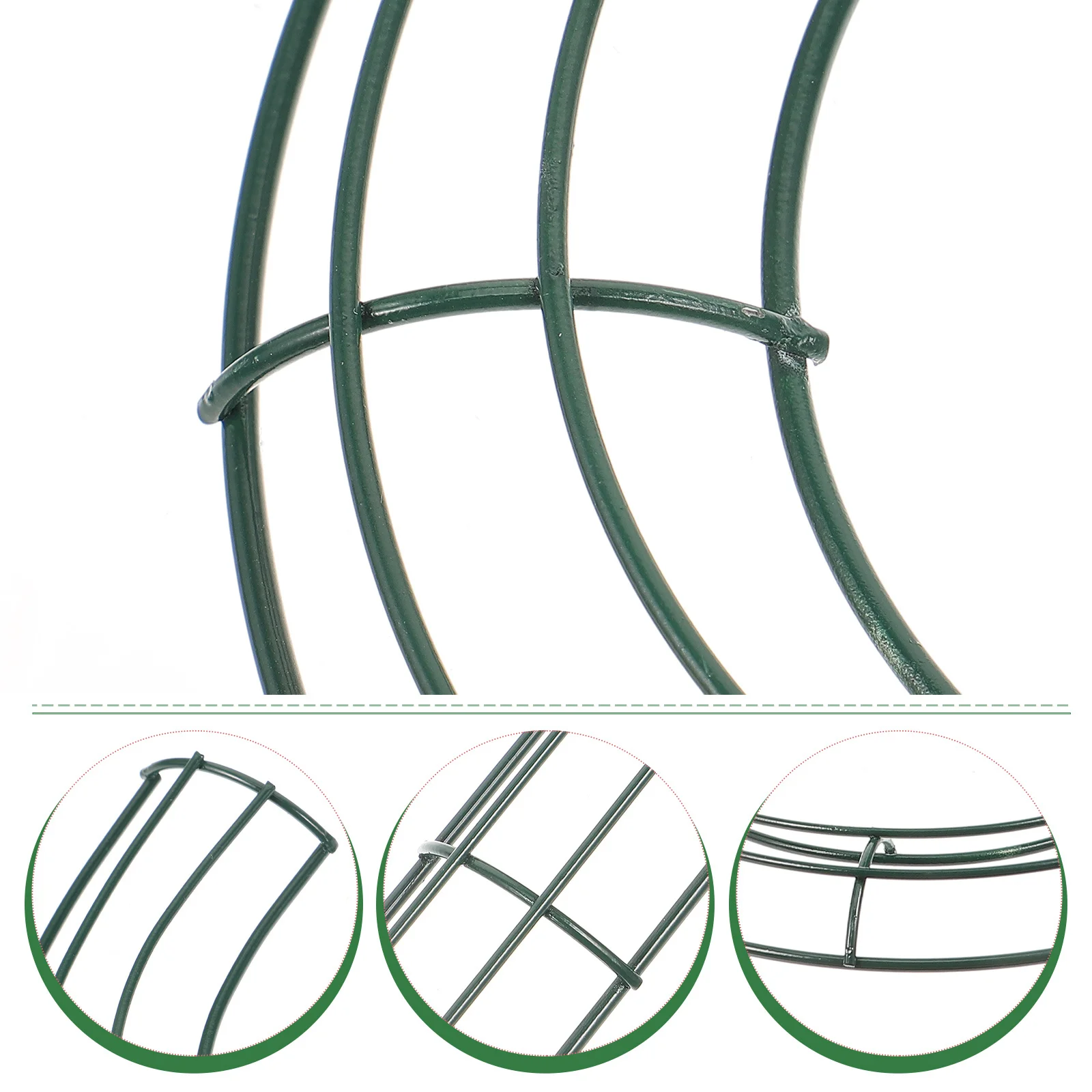 

2pcs Iron Wreath Frame Candy Cane Shape For Christmas Diy Decoration Metal Garland Frame Indoor Outdoor Party Craft