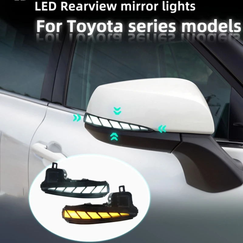 Car Rearview Mirror Turn Signal Light LED Dynamic Indicator Lights For Toyota Alphard Vellfire Highlander Wildlander