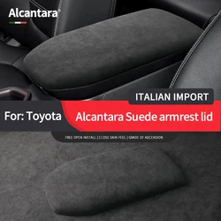 for toyota rav4 accessories center console armrest cover Suede middle console lid cover protector arm rest Covering 2020-2023