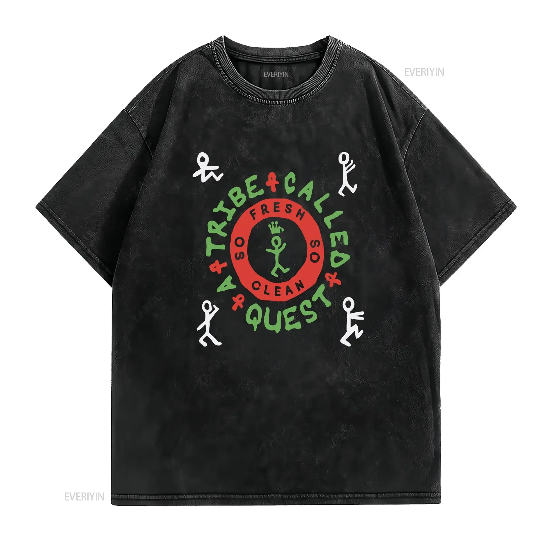 A Tribe Called Quest T shirt 90's Hip Hop Clothing Old School Rap Vin vintage Washed designer clothes Casual Comfortable
