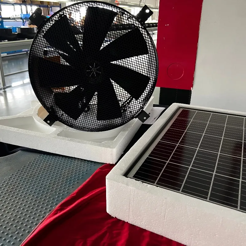 24V Solar‑Powered Wall‑Mount Exhaust Fan Energy‑Saving Ventilation Fan for Greenhouse Poultry Farm