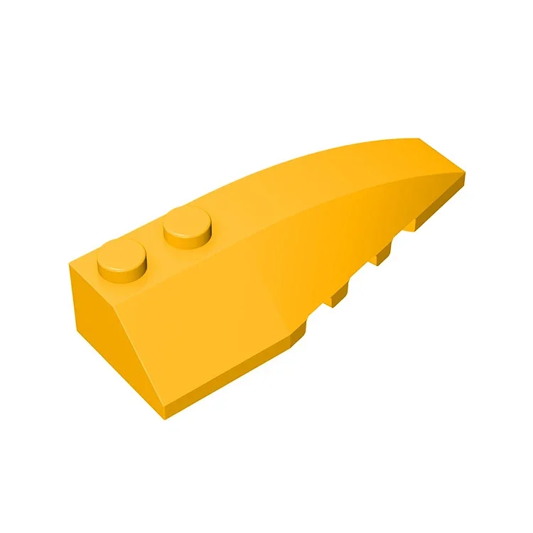 MOC Składane Cząsteczki 41747 Klin Zakrzywiony 6 x 2 Prawy Klocki Części DIY Klocki Luzem Model Edukacyjne Części Techniczne Zabawki