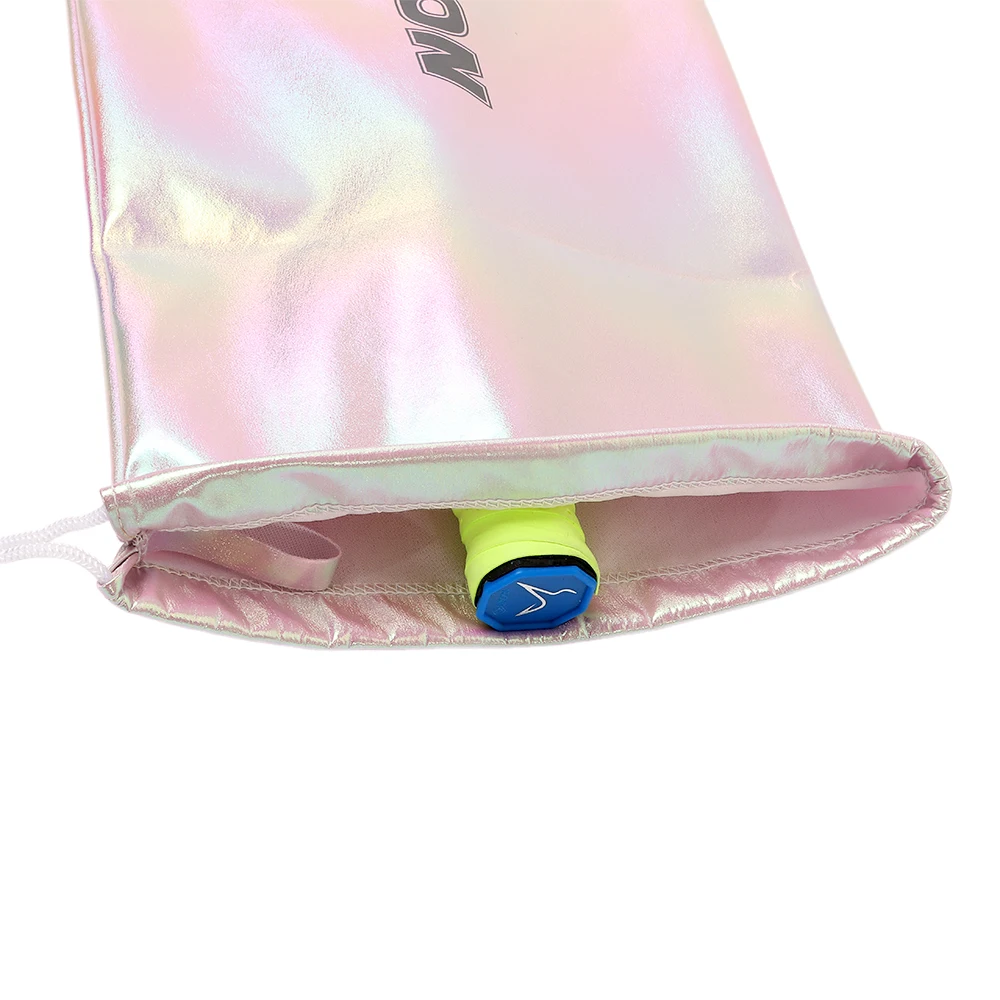 Polyester Badminton Racket Drawstring Bag Gradient Color Colorful Racket Pocket Pouch Protective Sleeve Badminton Accessories