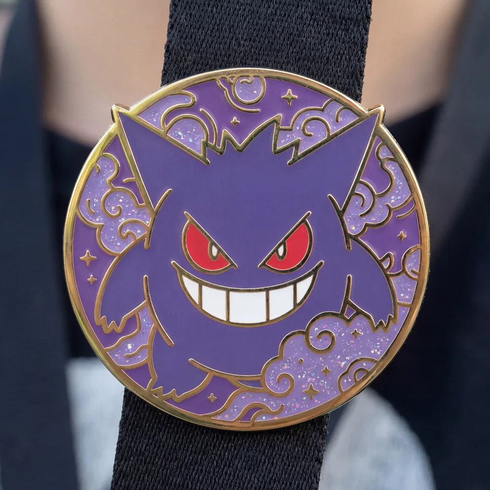Gengar-Anstecknadel Anime-Geistermonster-Pins Japanisches Spiel Anhänger Broschen für Tasche Rucksack Kleidung Revers ACG Cosplay Spielzeug Geschenk Deko – Detail 10