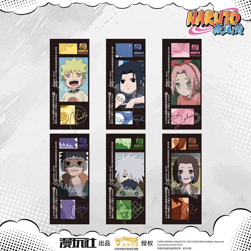 Naruto Sasuke Kakshi Sakura Obito Rin China Official Authorization Childhood Series Gel Pen 6Style*4pcs/set