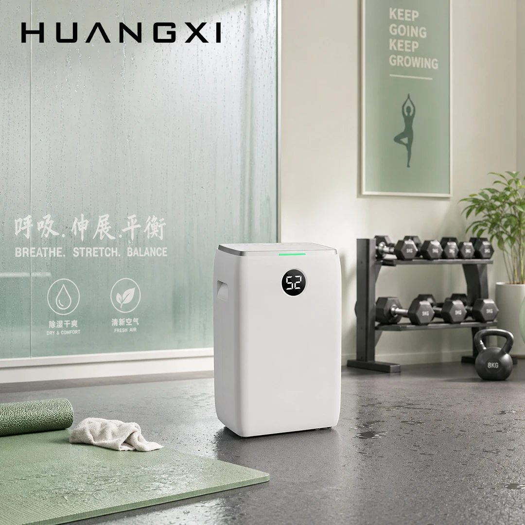42 Pints Compressor Home Dehumidifier For Gym Portable Large Air Dryer Ultra Quiet With Auto Shut Off