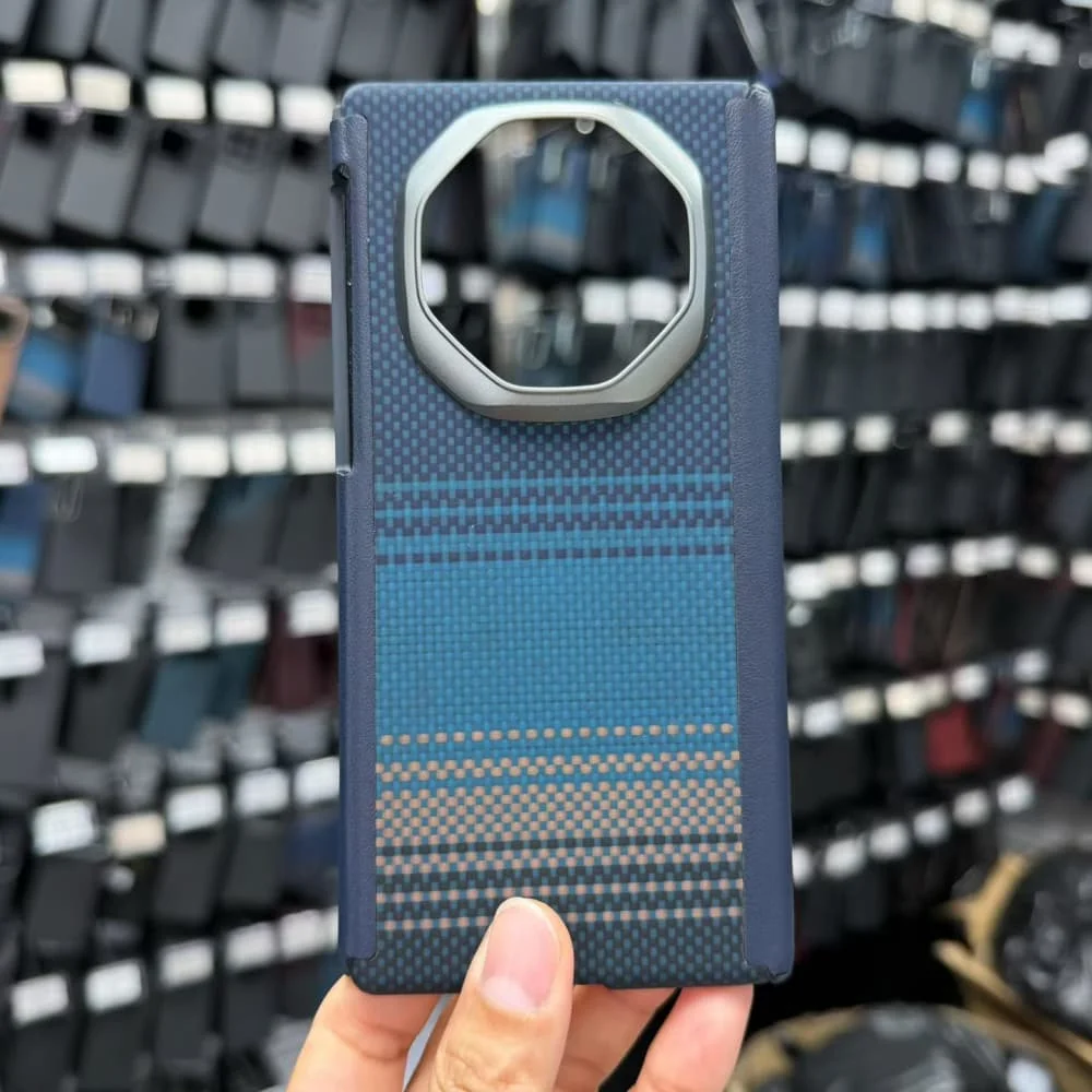 

Оригинальный арамидный тонкий чехол из углеродного волокна для Huawei Mate XT XTS, бронированный чехол с двойным шарниром