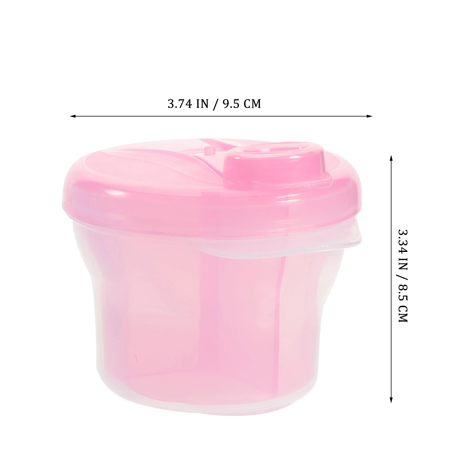 3Pcs Rotating Milk Powder Box Baby Milk Powder Storage Container Portable Storage Box (Pink, Blue, Orange)