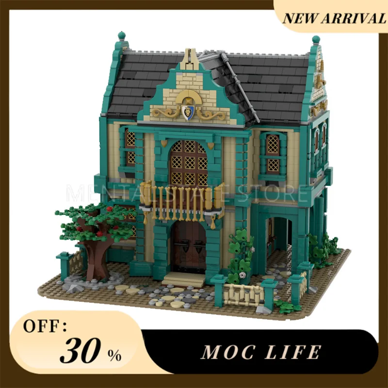 NEW 3221PCS Customized MOC medieval Bath House Building Blocks Technology Bricks Creative Assembly Education Toys Holiday Gifts