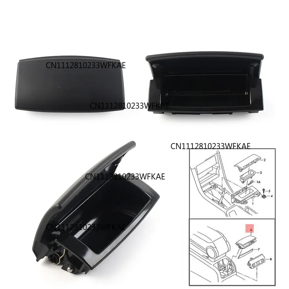 Black Car Center Console Ashtray Rear For Audi A4 B6 B7 Accessories 2001 2002 2003 2004 2005 2006 2007 2008 8E0857961M