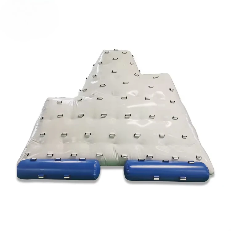 High-quality CE certified PVC inflatable floating ice mountain water game , suitable for outdoor use in water parks 5.5X3.8X4m