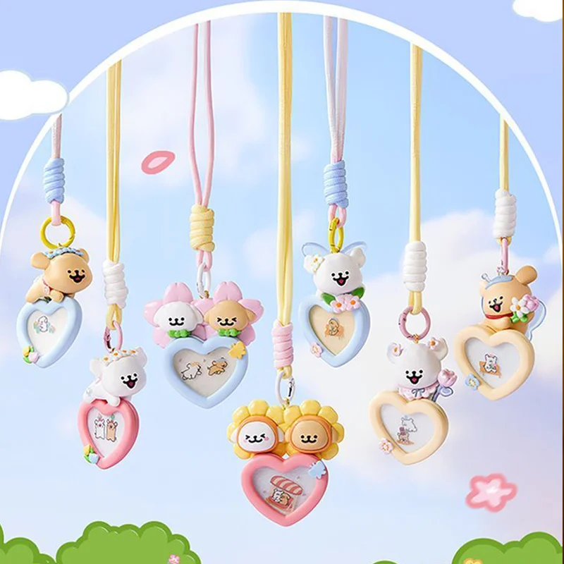 Auf Lager Echte Malteser Linie Hund Garten Serie Auto Duft Anhänger Blind Box Rucksack Anhänger Nette Malteser Anhänger Dekoration