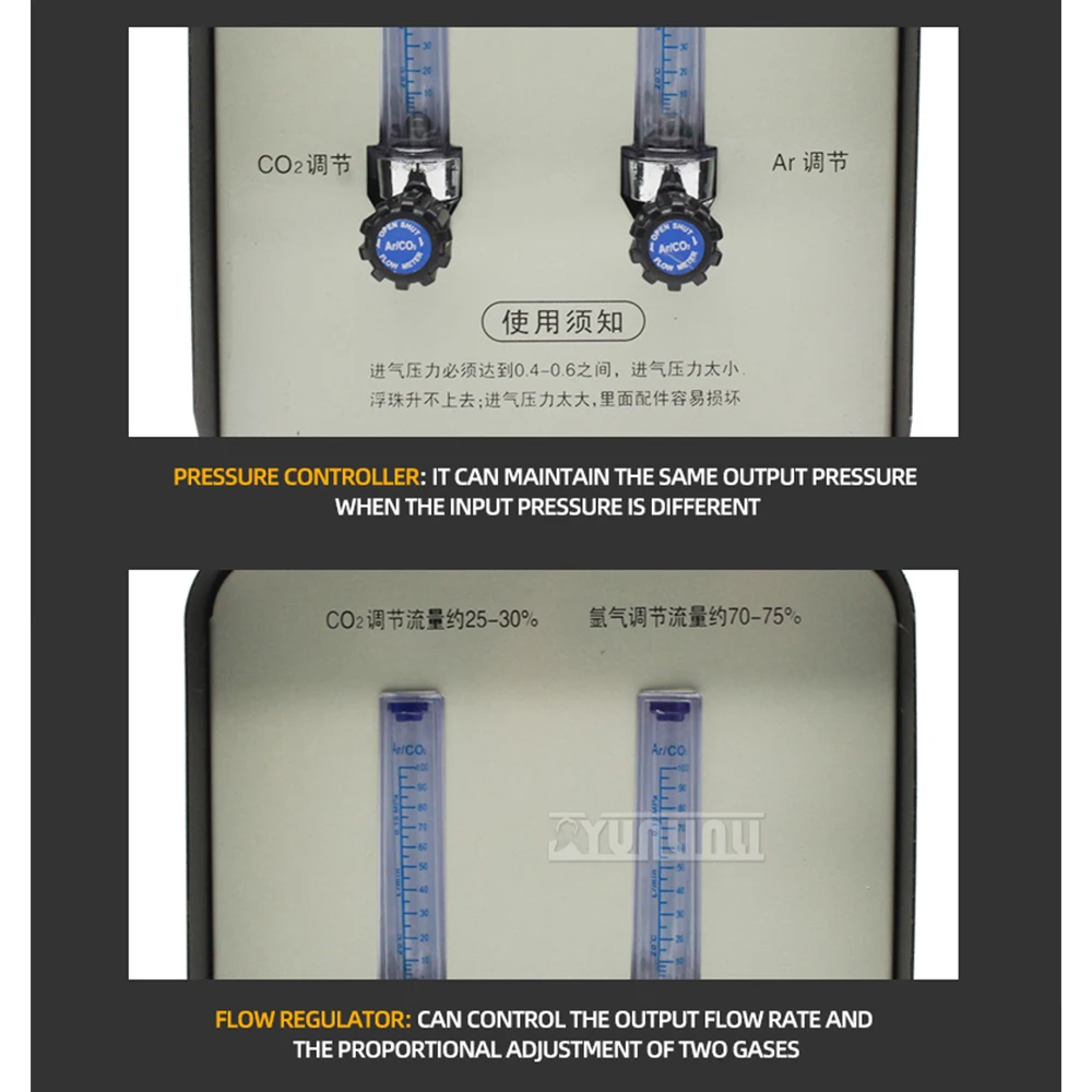 Gas mixing proportioner 22MX-1 argon carbon dioxide gas shielded welding argon arc welding mixed gas regulator