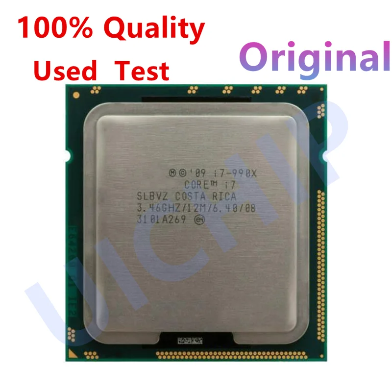 100% Original i7-990X CPU Processor Extreme Edition i7 990X 3.46GHZ 6-Core 12M Cache LGA1366 CPU 130W