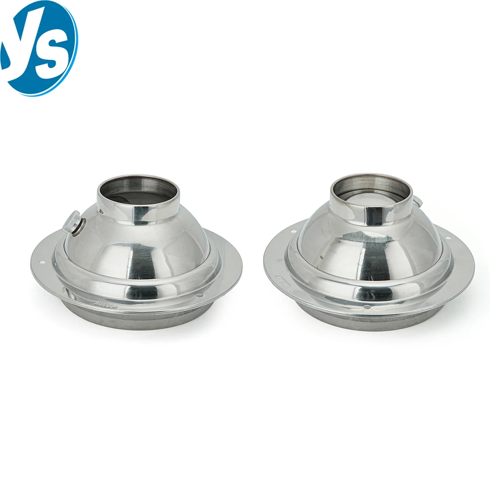 Stainless Steel Adjustable Air Diffuser Ventilation Ball Nozzle Round Swirl Air Outlet 100/160mm for Kitchen Exhaust HVAC System