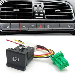 For VW Polo 6C 2014-2018 Car LED Light Bar DRL Packing Radar Power on Off Music Front Fog Light Switch Button Auto Accessories