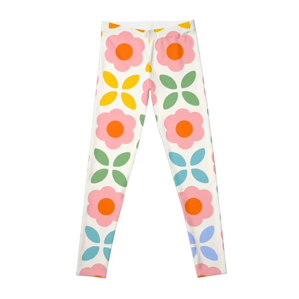 

Retro Flower Pattern - rainbow Leggings sportswear woman gym 2024 Women's sports Legging sport for physical Womens Leggings