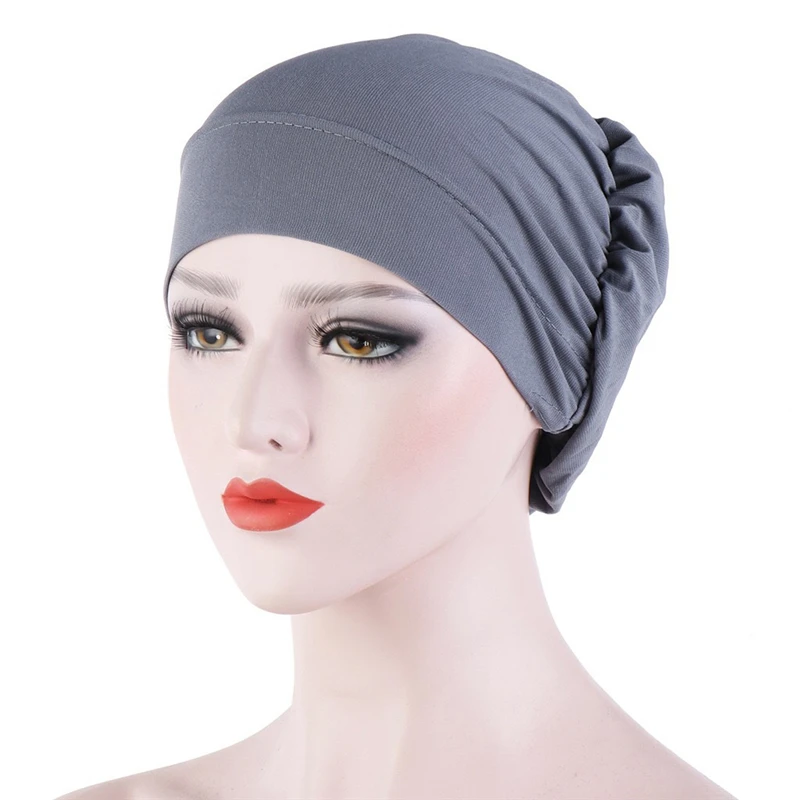 Modal Undercap Plain Soft Stretchy Under Cap Hijab Bonnet Muslim Women Full Cover Inner Hijabs Turban Islam Underscarf