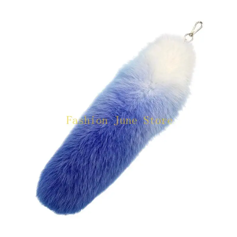 N5KA Sturdy Multipurpose Foxes Tail Keychain Fashion Holder Accessory for Bags and Keys Decoration in Various Color