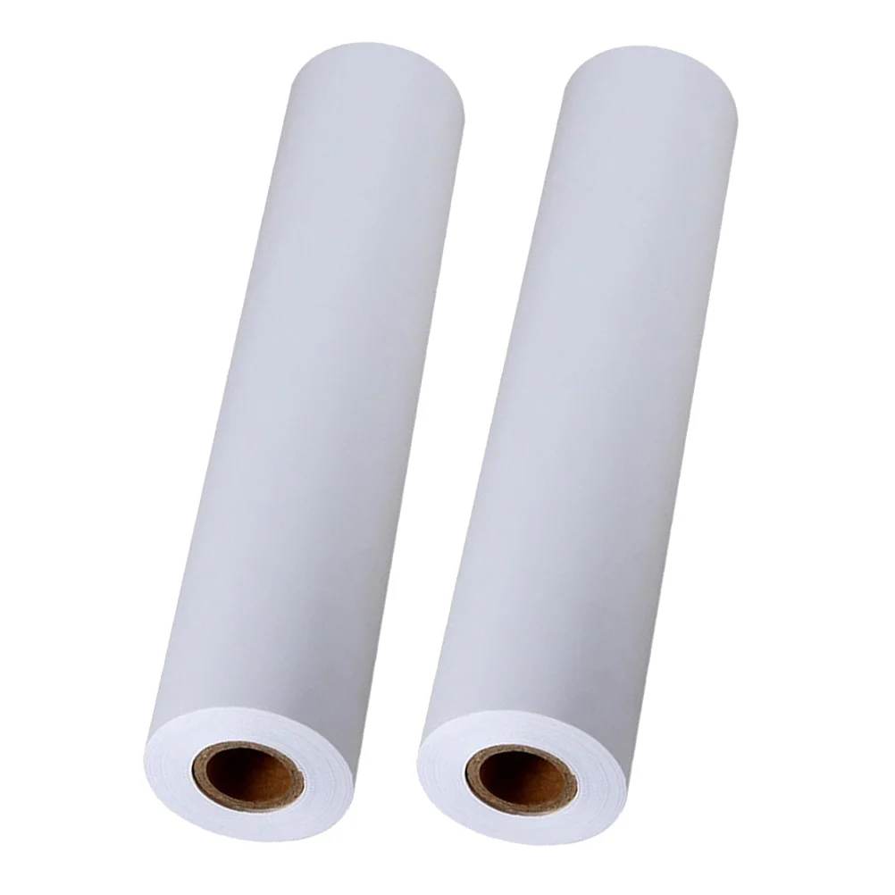 

2 Pcs Croquera for Drawing Roll Paper Children Sheet to Paint Kids Wrapping Packing Painting Easel White Papar Sketch