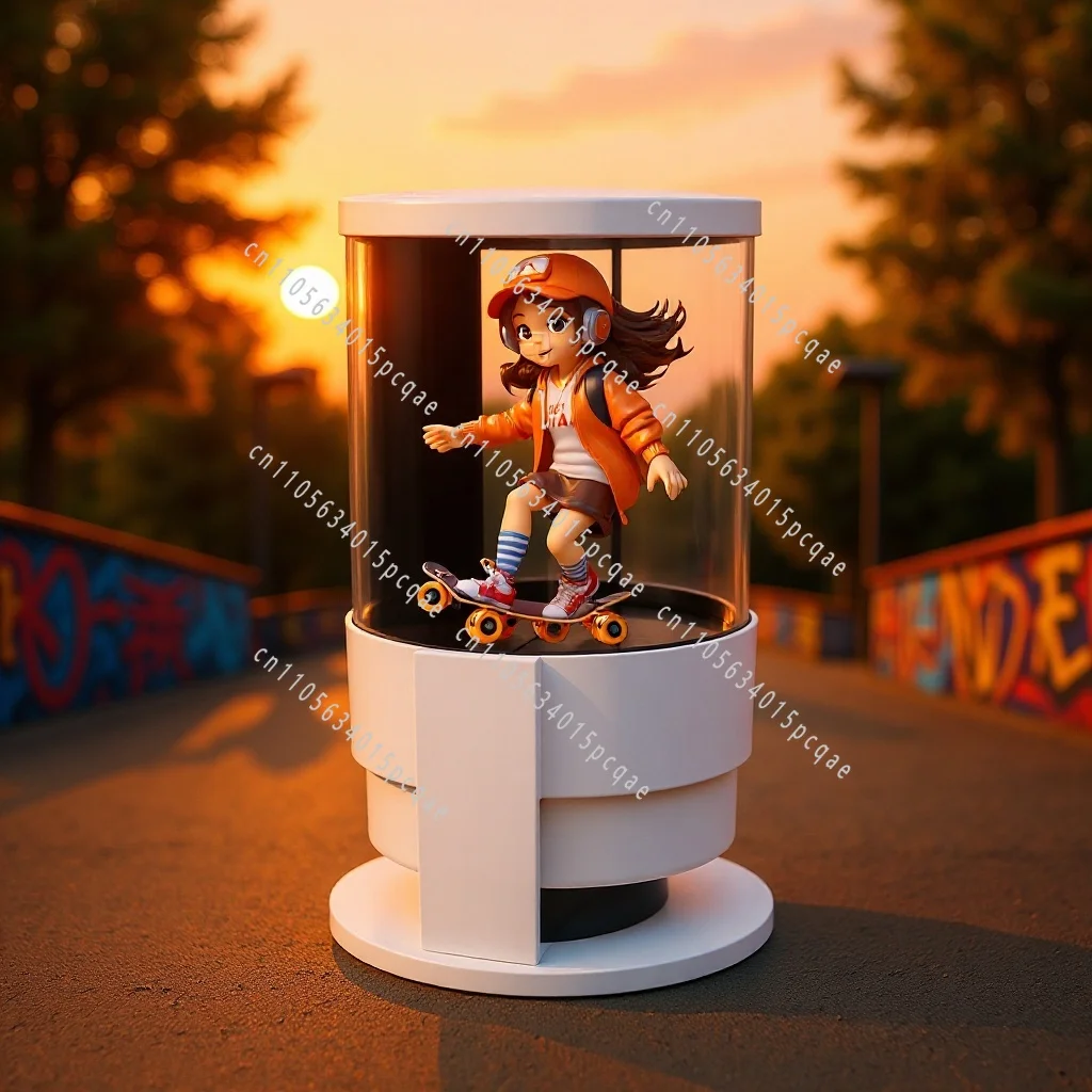 360 Degree Holographic LED Fan Display with Bluetooth Speaker for Advertising, Naked Eye 3D