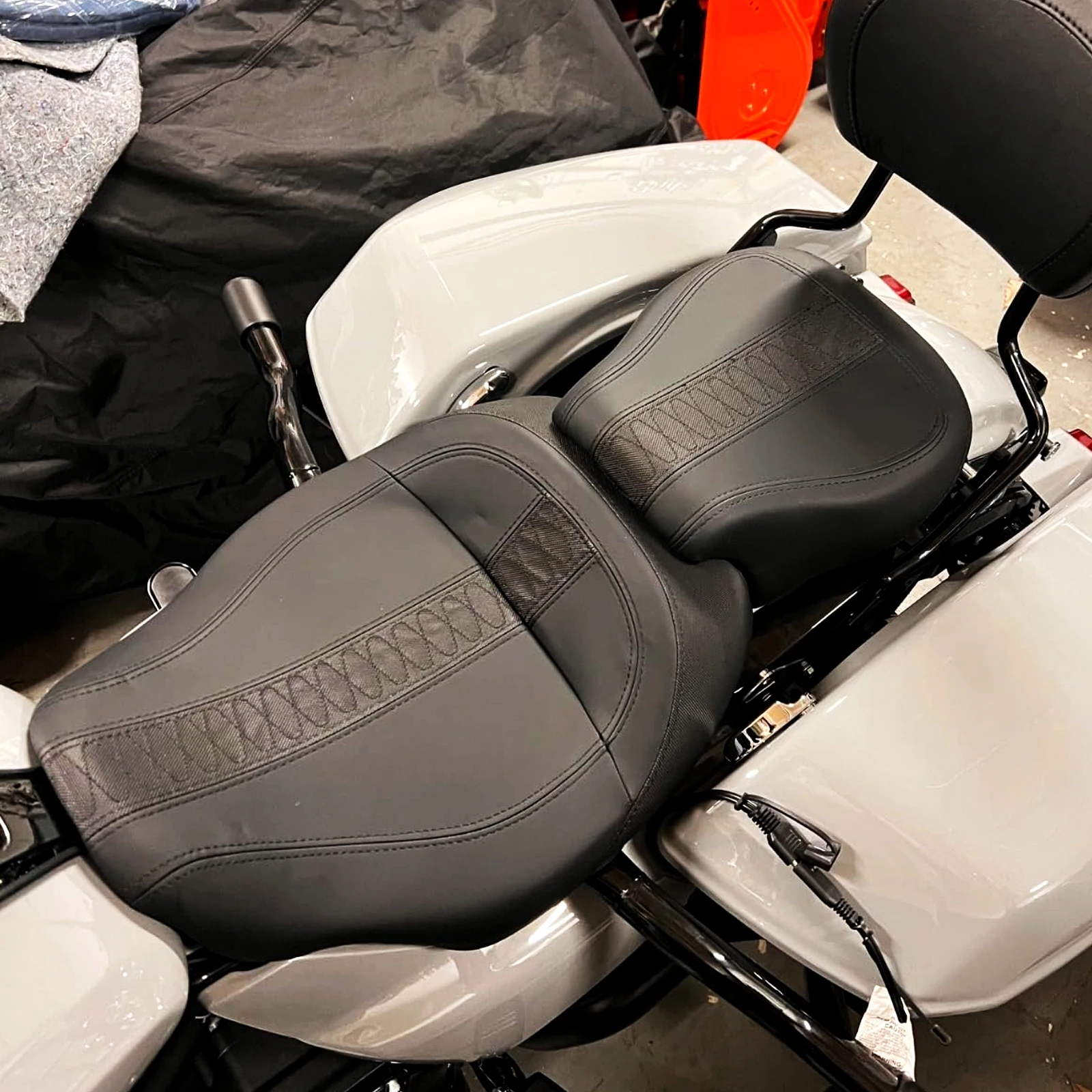Motorcycle Rider Driver Passenger Seat Cushion Back Fits For Harly Road Glide/Street Glide/CVO Road Street Glide/ST 2023-2026