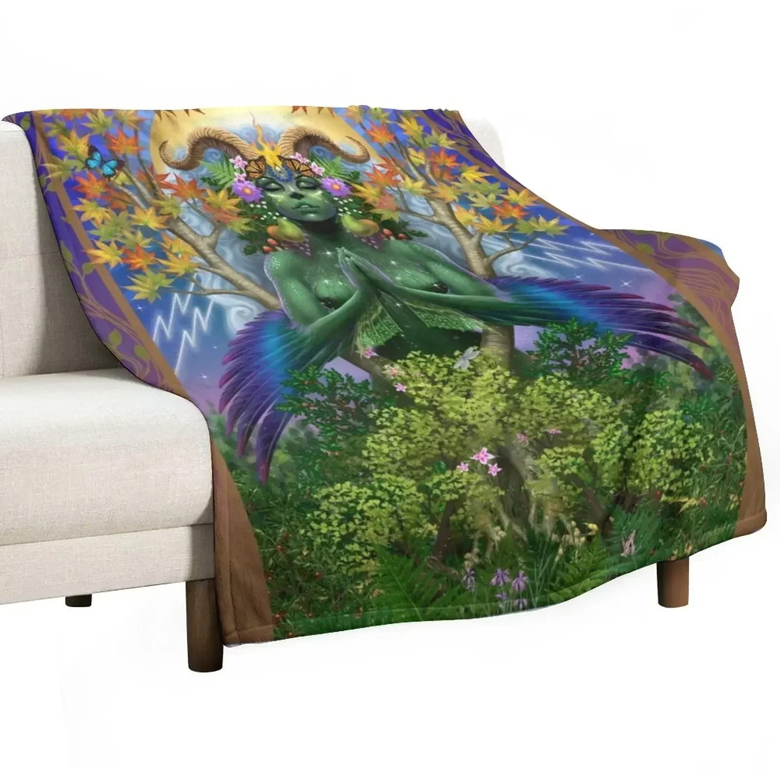 

Holy Gaia Throw Blanket Soft Big Decorative Sofas Thin Blankets