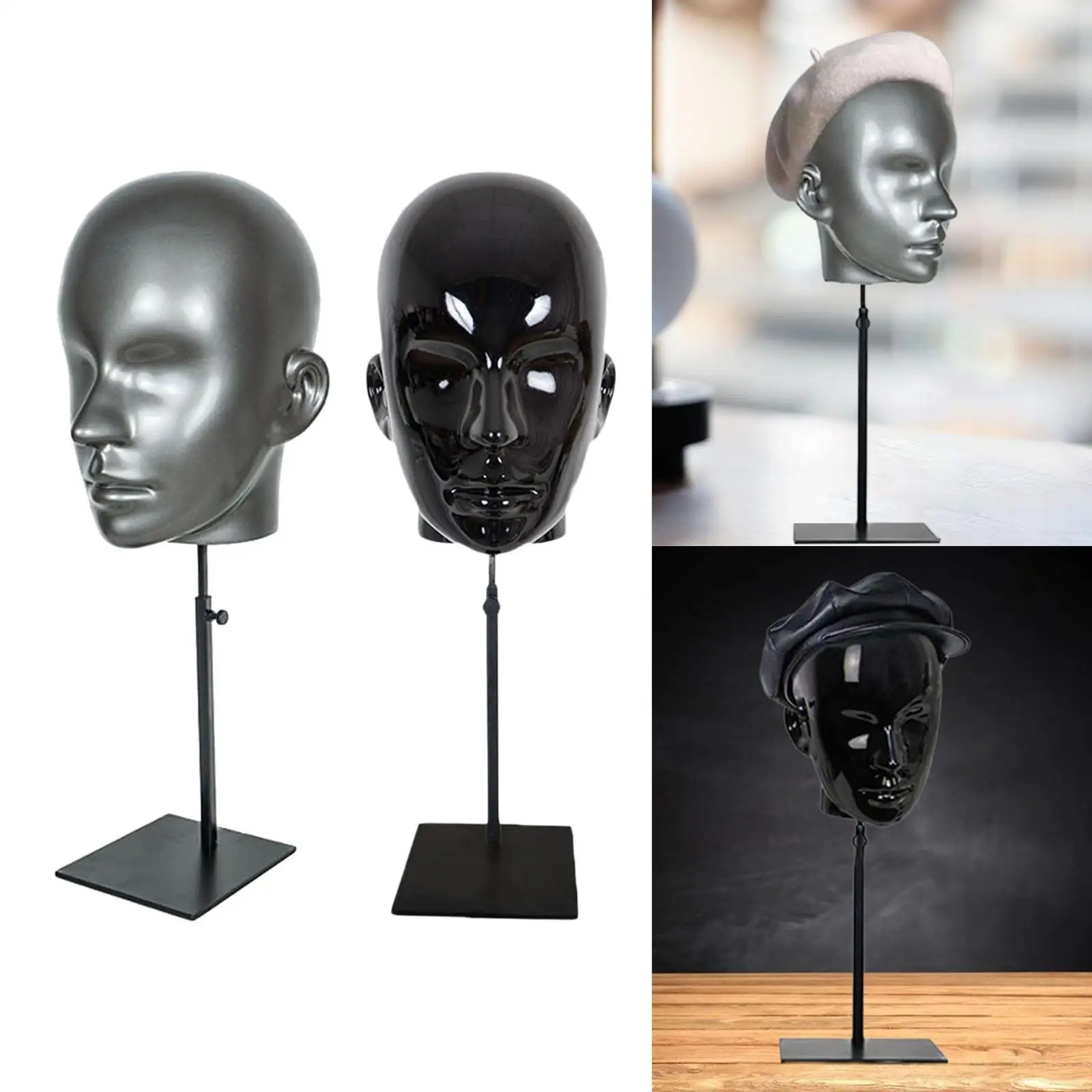 Multipurpose Head Model Shelf, altura estável, superfície lisa ajustável, alta simulação Prop para uso profissional ou pessoal