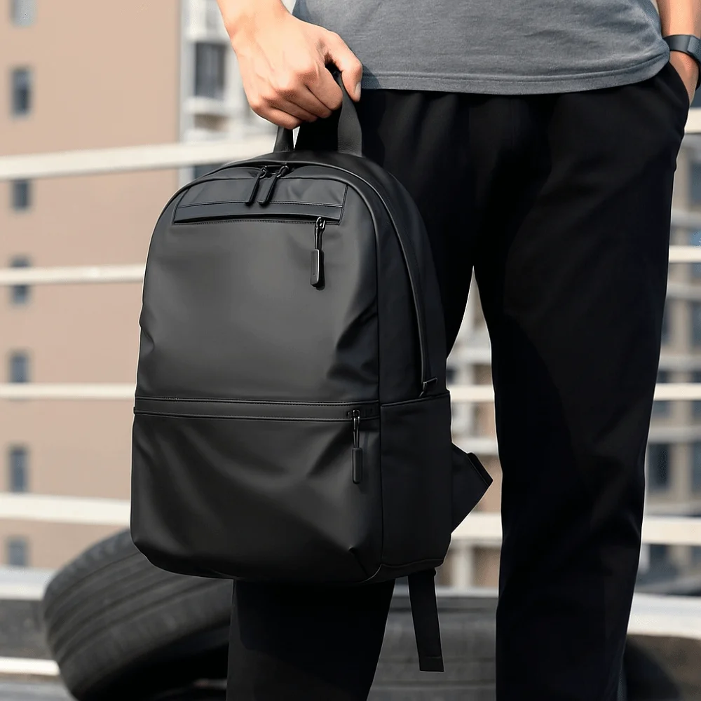 

Multi-functional Large Capacity Men Backpack Multi-pocket Waterproof Travel Knapsack Leisure Black Laptop Bag Streetwear