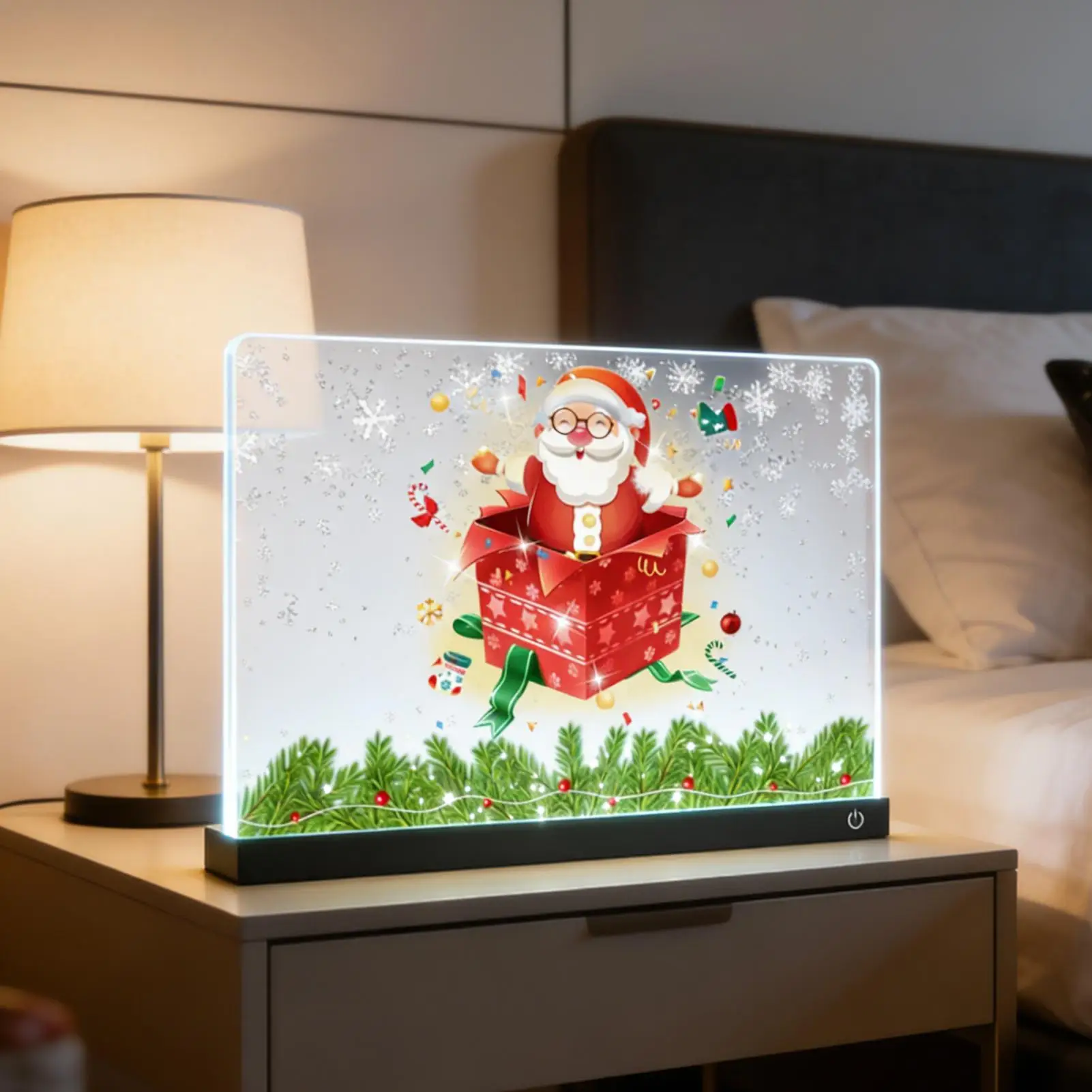 Prancheta de desenho led para crianças portátil brilho ajustável tablet 12 cores caneta led placa de mensagem para crianças menino menina escola